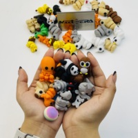 Modèle d'animal miniature en PLA imprimé en 3D en usine, jouet pour animaux de compagnie fait à la main, poupée de dessin animé de Noël, échantillon gratuit pour enfants