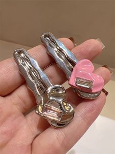 אופנה קריסטל פשוט אביזרים לשיער טמפרמנט פוני קליפ מצח שבור צד השיער צד קליפ אהבה קריסטל סיכת בנות - Product Image 2