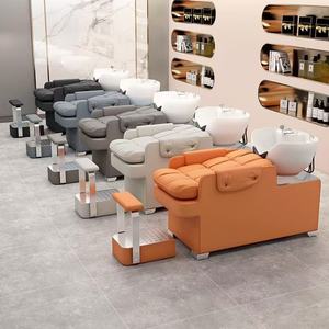 Bac à shampoing en céramique haut de gamme avec design multifonctionnel pour salons de luxe - Product Image 2
