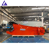 Cisaille de démolition hydraulique montée sur excavatrice pour le recyclage des métaux de rebut provenant de la démolition de ponts et d'infrastructure