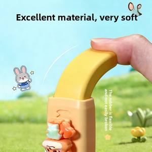 Gomme Rétractable en Gros pour Étudiants, Motif Animal Mignon, Gomme de Bureau pour Examens, Papeterie Créative - Product Image 4