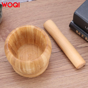 WOQI el yapımı ahşap harç ve otlar sarımsak ceviz baharat uçucu taşlama için Pestle mutfak eşyası - Product Image 6