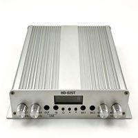 Émetteur FM professionnel 25W, station de radio stéréo PLL avec alimentation CC HD-02ST