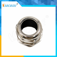 Échantillon Gratuit Presse-étoupe Électrique Industriel en Laiton Nickelé M8 M12 M14 M10 pour Câble Basse Tension, Filetage Métrique, Petite Taille, IP68