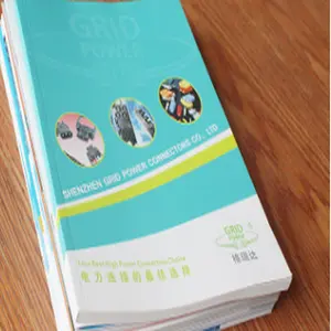 Shenzhen pieghevole stampa manuale volantino pagina a colori catalogo libro illustrato Brochure stampa Design produttore personalizzato