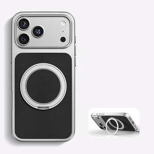 Coque de téléphone antichoc avec support anneau rotatif pliable à <span class=keywords><strong>360</strong></span>° pour iPhone 17 16 15 Pro Max - Product Image 1