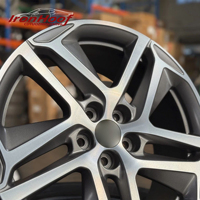 جنوط سيارات ركاب من سبائك الألومنيوم IronHoof مقاس 17×7.5 بوصة، 5×108 PCD، بوجه مصقول، مناسبة لسيارات 308 و408 و508 و4008