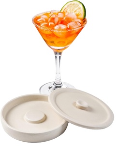 Sel margarita en céramique avec couvercle Home Bar Accessoires pour assaisonnement Sel margarita Rimmer Set - Product Image 1