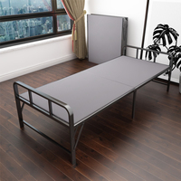 Lit métallique pliable modulaire moderne robuste avec rangement et cadre renforcé pour hôtels, appartements, écoles et hôpitaux