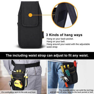 Draagbare, robuuste gereedschapsgordel voor elektriciens, verstelbare riem, riemclip, polyester voering, 3L capaciteit, voor buitengebruik, universeel gereedschap - Product Image 2