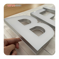Personnalisé 3d Mini acrylique lumineux alphabet petites lettres en plastique