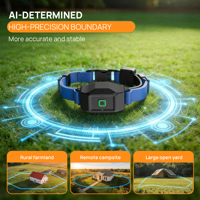 Sistema de Contención para Perros con GPS Virtual Inalámbrico Sin Suscripción, Collar Inteligente de Entrenamiento Remoto, Valla Eléctrica GEO para Perros