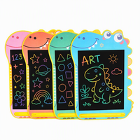 Tablette d'écriture LCD en forme de dinosaure, vente chaude, faceplate personnalisable avec kit d'accessoires