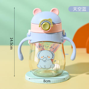 Gobelet anti-chute pour bébé avec paille, pour bébés de 6 mois à 1 an, écologique, passe au lave-vaisselle, utilisation en extérieur, idée cadeau - Product Image 4