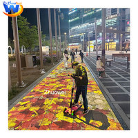 Système de projection interactive au sol pour éclairage extérieur de sites nocturnes en gros – Jeu de projecteur de sol interactif