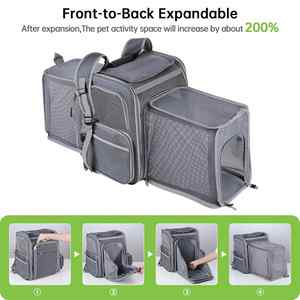 Nefes örgü Pet köpek sırt çantası yumuşak taraflı kedi taşıyıcı sırt çantası evcil hayvan taşıyıcı çanta kedi köpek için <span class=keywords><strong>20</strong></span> <span class=keywords><strong>Lbs</strong></span> kadar - Product Image 6