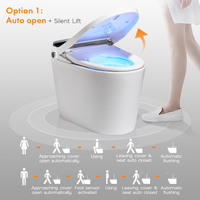 Aodi 110V/220V Toilette de luxe à chasse automatique Toilette électrique intelligente Toilette intelligente monobloc