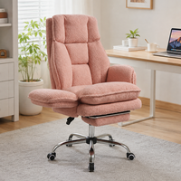 Chaise de bureau Criss Cross 135 fabriquée en Chine °   Chaise de bureau inclinable en peluche avec support lombaire, idéale pour les chats, pour la maison ou le bureau, ou comme chaise de maquillage