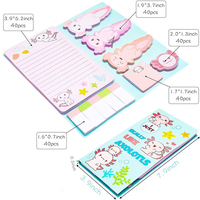 Artículos Populares en Venta en Línea GemFully, Mini Libreta Infantil, Libreta Pequeña de Dibujos Animados, Libreta Bonita, Notas Adhesivas con Diseño de Perro