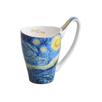 Vente en gros de tasses à café en céramique florales de luxe léger de grande capacité 550 ml, tasses à thé en porcelaine fine avec logo personnalisé et boîte cadeau