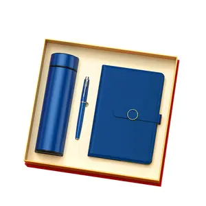 Business Gift Set Vacuum Cup+ Pen+ Usb Flash Drive+ Name Card Holder+mouse Notebook Combination Gift