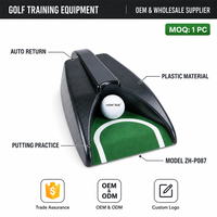 Retourneur automatique de balles de golf, équipement d'entraînement de golf, dispositif d'entraînement au putting, matériau plastique, modèle ZH-P087