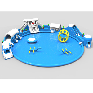 Glissière d'eau gonflable avec piscines Jouets d'eau de natation Piscines Parc aquatique gonflable - Product Image 6