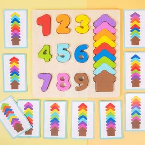 Jeux de société en bois pour enfants de 3, 4, 5 et 6 ans, garçons et filles, casse-tête, entraînement logique, puzzles, correspondance des formes et des couleurs - Product Image 5