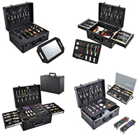 Mallette professionnelle pour outils de barbier avec serrure à code, grande valise de coiffeur pour tondeuses, ciseaux et accessoires de salon