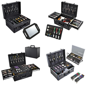 Professional Barber Tool Case with Code <b>Lock</b> Large Hairdresser <b>Suitcase</b> Briefcase for Clippers Scissors Salon Accessories - Product Image 6