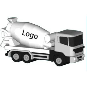 Mixer Truck USB flash drive, promotional items USB 2.0, promotional pendrive with 3D Customized mixer truck 8GB 16GB 32GB