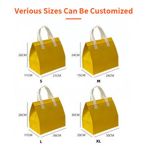 Borsa Termica Personalizzata Riutilizzabile per Torte e Pasti, Borsa Non Tessuta Isolante per Consegna Cibo, Imballaggio da Asporto per Panetterie - Product Image 4