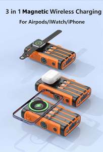 Banque d'énergie solaire et rechargeable 38800mah 45w pour téléphone avec chargeur sans fil magnétique portable - Product Image 3