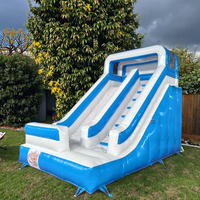 Kaluen-Glissière gonflable extérieure colorée de 3m x 5m, château plein d'entrain, toboggan sautant pour enfants, grand toboggan sec gonflable à vendre