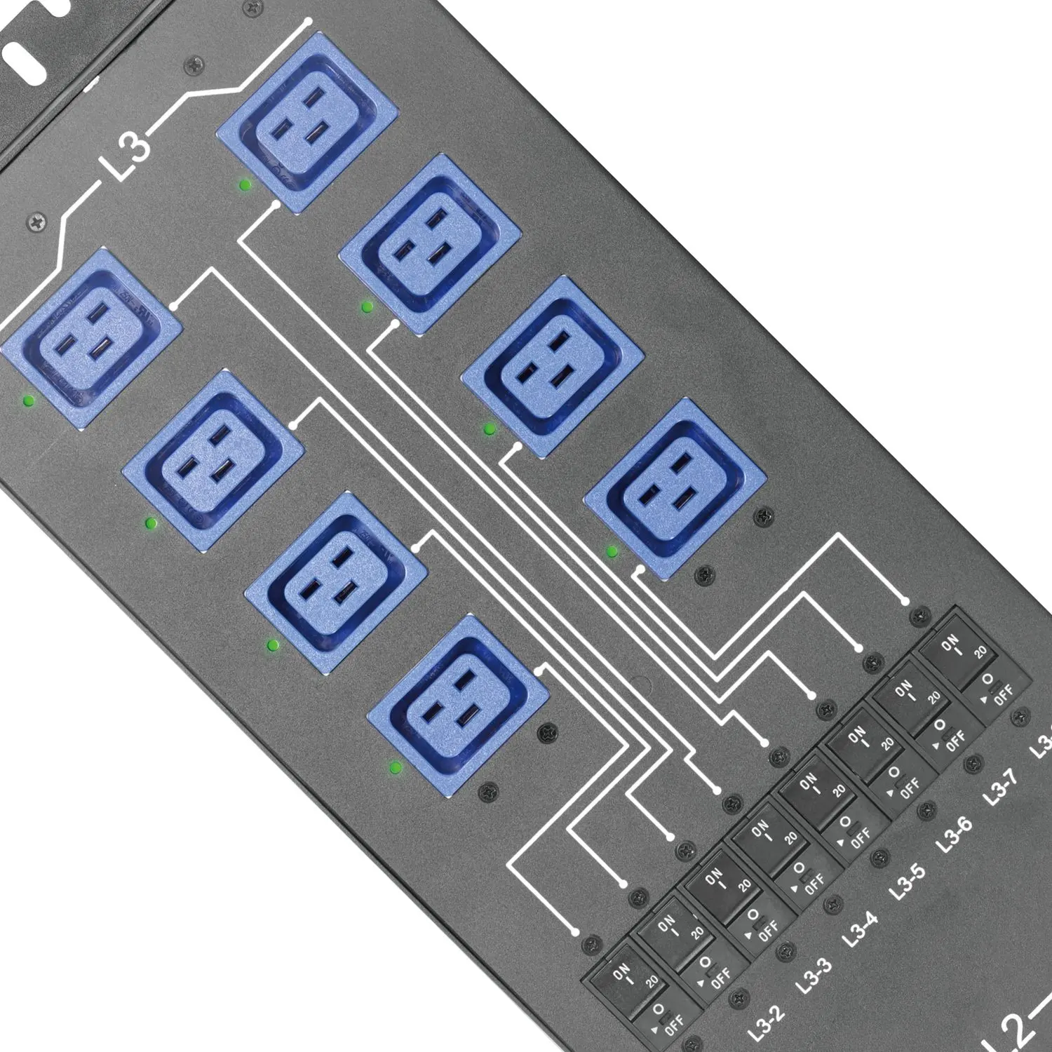 Controle remoto inteligente comutado IP Z15 M60 E9 Pro Servidor 24 maneiras IEC C19 Soquetes 3 fases de alta potência PDU