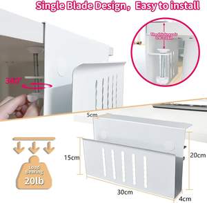 TBFIT <span class=keywords><strong>sous</strong></span> le stockage de <span class=keywords><strong>bureau</strong></span> organisateur de <span class=keywords><strong>bureau</strong></span> suspendu à 2 niveaux sans perceuse en acier allié <span class=keywords><strong>support</strong></span> pour ordinateur portable câble organisateur de fichiers pour <span class=keywords><strong>bureau</strong></span> maison - Product Image 3