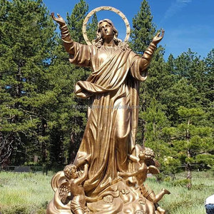 屋外の庭の像等身大キャスティングブロンズ聖父パドレピオ像 - Product Image 2