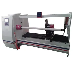 Roll Slitter Machine Cutting The Textile Large Diameter Jumbo Roll Slitter Machine Cutting The Textile