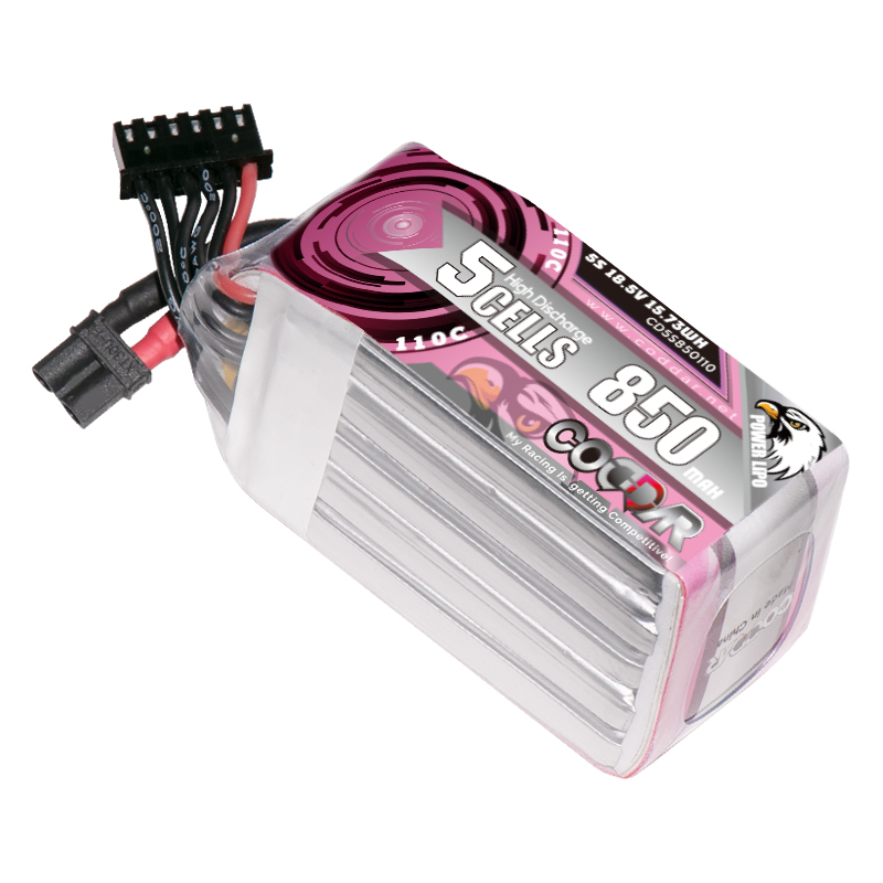 Аккумулятор CODDAR RC LiPo 5S 850 мАч 18,5 в 110C XT30 FPV Для дрона, вертолета, гоночного комплекта RC, аксессуары для фристайла, дрона, БПЛА