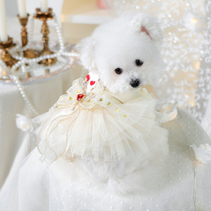 PETCIRCLE Pet Circle Spring and Autumn Pet Clothing Small Dog Puppy <b>Cat</b> <b>Clothes</b> Wedding Bear Dress - Product Image 1