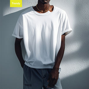 Удобная мужская футболка, облегающая, с V-образным вырезом-идеально подходит для повседневных прогулок и повседневной носки - Product Image 3