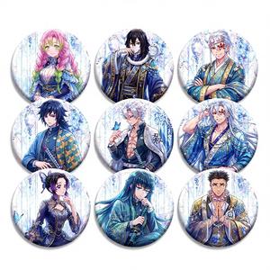 100 Estilos <span class=keywords><strong>GM</strong></span> Broche Pin Insignia Anime Nezuko Kanroji Mitsuri Kochou Shinobu Papelería Joyería Decoración Artesanía de Aleación - Product Image 3