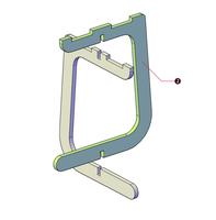 Table d'appoint moderne minimaliste en C CNC Router Cutting DXF File Table de chevet en bois Table d'appoint pour canapé Plans de tabourets modernes