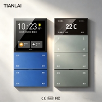 Contrôleur de température Zigbee AC à bouton poussoir en métal Tianlai M9-T