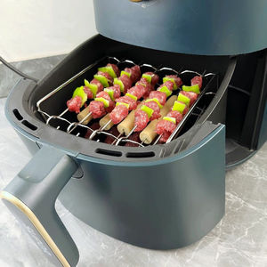 Air Fryer Grill <b>Rack</b> Stainless Steel Three Layer Skewer <b>Rack</b> For Air Fryer Oven Barbecue <b>Baking</b> Utensils - Product Image 1