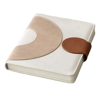Nouveau carnet de notes portable A6 2026 avec couverture en tissu, en cuir PU, reliure cousue et porte-stylo