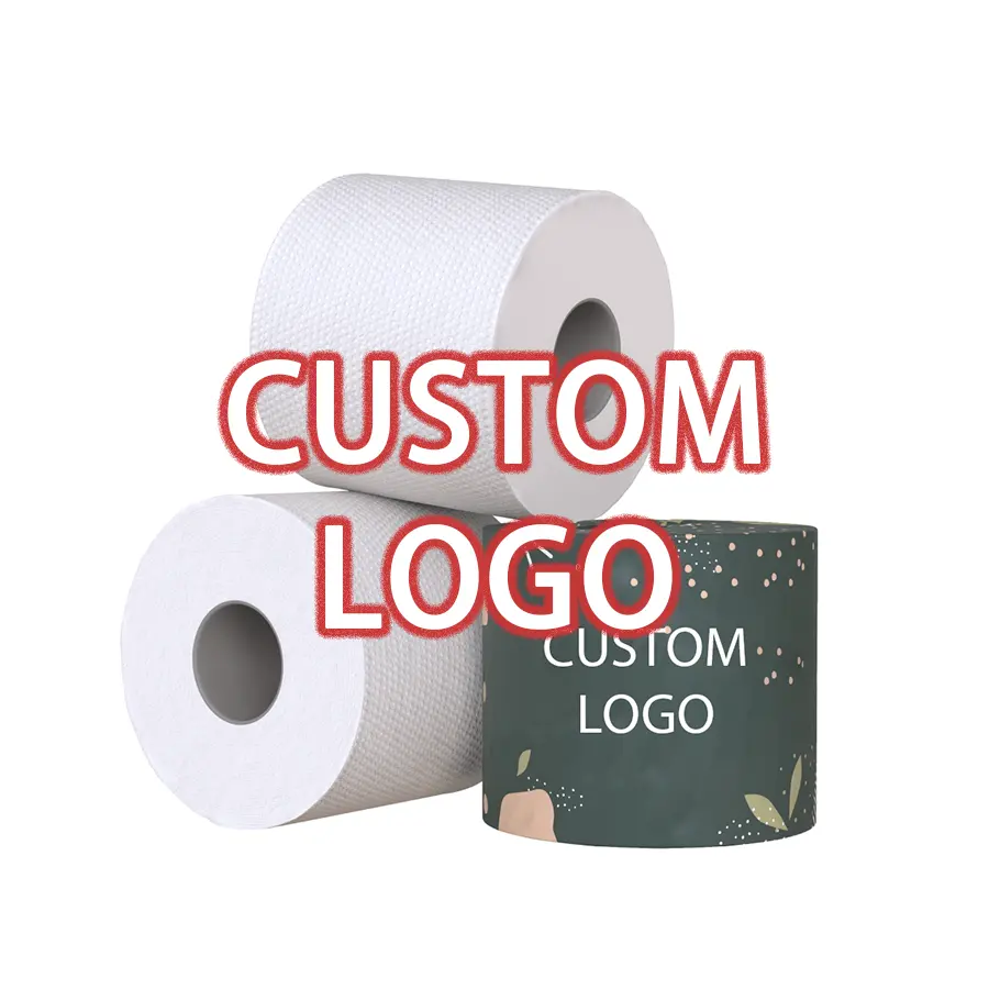 Benutzer definierte Private Label biologisch abbaubare 3-fach Toiletten papier Großhandel Bambus Toiletten papier