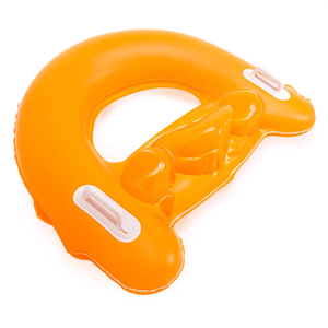 Anello da nuoto Intex 152x99cm arancione con portabevande per adulti, galleggiante per piscina - Product Image 1