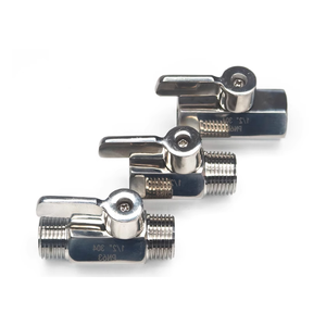 Wensen 304 Stainless Steel <strong>Mini</strong> <strong>Ball</strong> <strong>Valve</strong> with Internal and External Threads 1 Inch Miniature <strong>Valve</strong> - Product Image 3