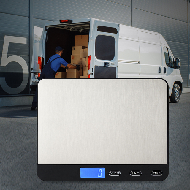 High Accuracy Lcd Display Stainless Steel 15KG Platform Parcel Postage Digital Postal Scales Shipping Weighing Scale